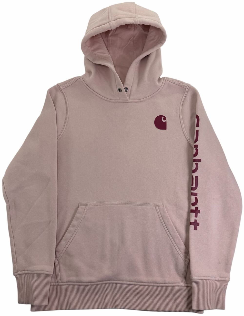 Womens Carhartt Clarksburg Hoodie Size Small Relaxed Fit Logo Sweatshirt #102791